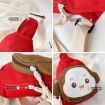 Pink Cartoon Monkey Crossbody Bag for Kids - Coin and Shoulder Bag - 4
