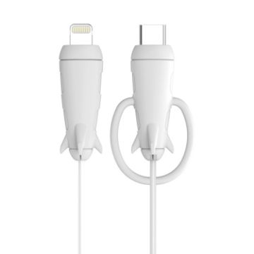 IPhone USB Type-C Data Line Protector Winder, White - 1