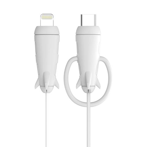 IPhone USB Type-C Data Line Protector Winder, White - 1