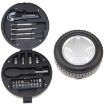 Tire Shaped 20-in-1 Tool Set for Home Hardware Utility (Black) - 1