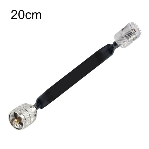20cm UHF 50 Ohm RF Coaxial Cable, Male to Female Extension Cord - 1