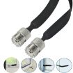 20cm UHF 50 Ohm RF Coaxial Cable, Male to Female Extension Cord - 6