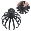 Multi-Claw Vibrating Electrical Scalp Massager Hair Scratcher - Black - 4