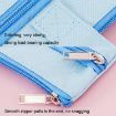 Embrace Rabbit Pink A4 Zipper Canvas File Bags for Students - 3