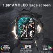 K63 1.96" Heart Rate/Blood Oxygen Bluetooth Call Smart Watch Brown - 4