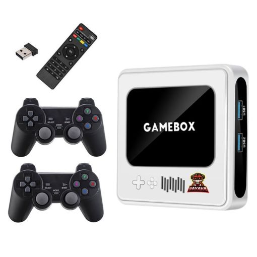 G10 GAMEBOX TV Box Dual System, 128G 40,000+ Games, 4K HD, White - 1