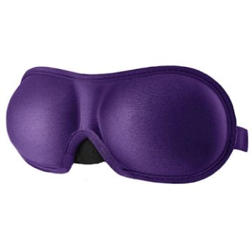 3D Adjustable Silicone Anti-slip Sleep Eye Mask - Purple - 1