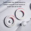 Wall Mounted Hair Dryer Holder Hole-Free Aluminum Shelf, Silver - 4
