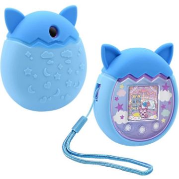 Tamagotchi Pix Cartoon Game Console Protective Silicone Cover Blue - 1