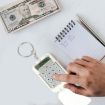 Portable Flip Top Mini Calculator for Students and Office (Black) - 6