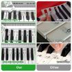 Luminous Silicone Removable Piano Notes Guide Keyboard, 61 Keys - 3
