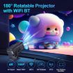 HY320 1080P 4K Android Projector with WiFi 6 & Bluetooth 5.0 - 3