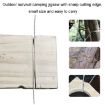 Black Stainless Steel Hand-pulled Wire Saw, 63cm Outdoor Survival Tool - 2