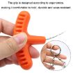Black Stainless Steel Hand-pulled Wire Saw, 63cm Outdoor Survival Tool - 4