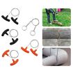 Black Stainless Steel Hand-pulled Wire Saw, 63cm Outdoor Survival Tool - 5