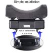 Black Vehicle Passenger Headrest Neck Protection Sleeping Pillow - 4