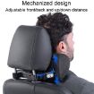 Black Vehicle Passenger Headrest Neck Protection Sleeping Pillow - 5