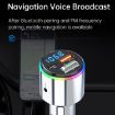 Silver Car Bluetooth MP3 Player with Voltage Detection & Charger - 5