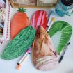 3D Vegetable Plush Pencil Pouch - Large Pen Case, Style: Pork - 3