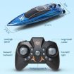 Blue 2.4G Mini Remote Control Boat for Kids' Summer Water Play - 3