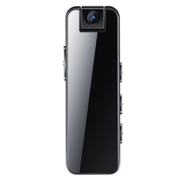 Mrobo D6 1080P Night Vision Camera 64GB Black with Back Clip - 1