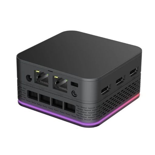 T9 Plus N100 DDR5 8G+128G Mini PC, Dual LAN, 3 HDMI, 4K EU Plug - 1