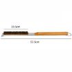 21" Wooden Handle Pizza Oven Brush with Copper Bristles & Scraper - 4