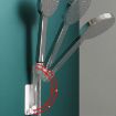 Green Adjustable Multifunctional Universal Shower Rack Shelf - 5