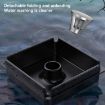 Domkaka TS-20 Silver Electronic Ashtray Air Purifier with Light - 6