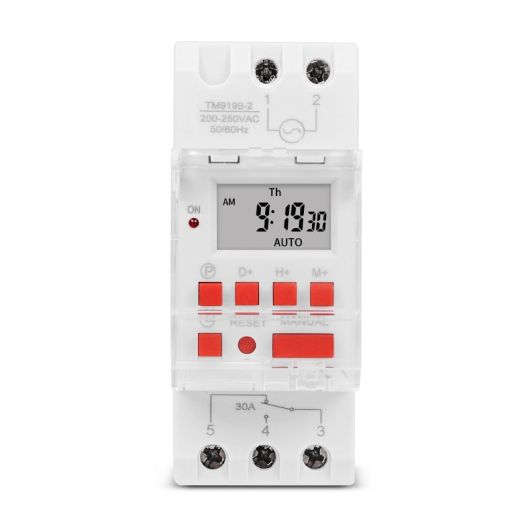 SINOTIMER TM919B-3 24V 30A Programmable Digital Timer Switch - 1