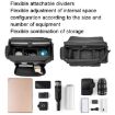 Cwatcun D115 Black Small Waterproof Leather DSLR Camera Bag - 4
