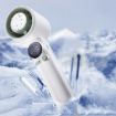 Turbo Handheld Cooling Fan, 100-Speed, 4000mAh Battery (White) - 2