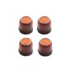Mini Small Round Brown Table & Chair Leg Covers, 4pcs Set - 1