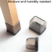 Mini Small Round Brown Table & Chair Leg Covers, 4pcs Set - 6