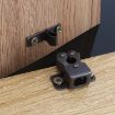 Antique Style Door Clips: 5pcs Closet Cabinet Catches, Red - 2