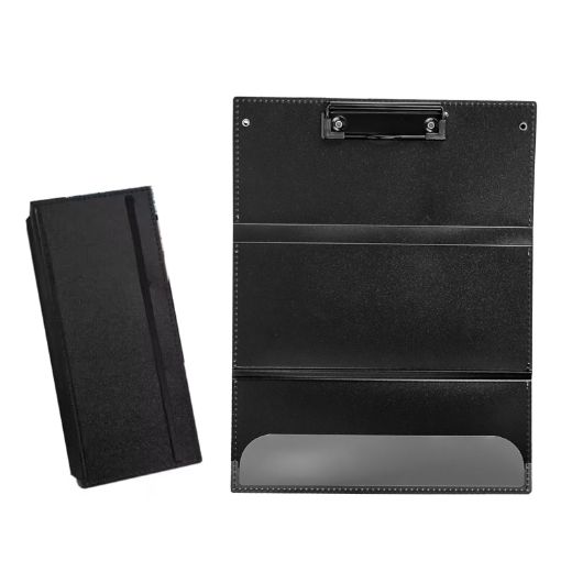 Nurse Clipboard Black Triple Folding Pocket Size Letter Size - 1