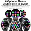 1.43" AMOLED Smartwatch, HR & BP Monitor, Bluetooth, Black Leather - 3