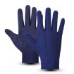Men's Navy Full Finger Anti-UV Ice Silk Cycling Gloves - 1