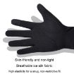 Men's Navy Full Finger Anti-UV Ice Silk Cycling Gloves - 6