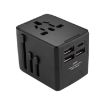 USB & USB-C Travel Plug Adapter - Universal Charger (Black) - 1