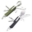 SY-FT008 7-in-1 Portable Green Camping Folding Tableware Set - 2