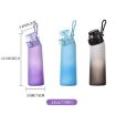 Purple 700ml BPA-Free Tritan Sports Water Bottle with Straw - 2
