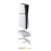 PS5 Slim Console Wall Rack with 3 USB2.0 Ports (White) - 5