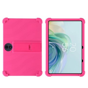 TCL TAB 11 Gen 2 Rose Red Shockproof Silicone Case with Holder - 1
