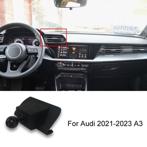 Audi A3 (21-23) Left Driving Car Phone Holder Mount Base - 1