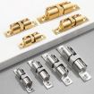 Small Gold 2pcs Cabinet Magnetic Spring Buckle Ball Door Sucker - 2