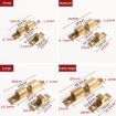 Small Gold 2pcs Cabinet Magnetic Spring Buckle Ball Door Sucker - 3