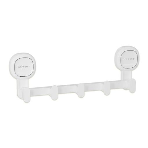 Multifunctional Traceless Suction Cup Hook Storage Rack - White - 1