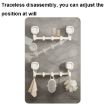 Multifunctional Traceless Suction Cup Hook Storage Rack - White - 3