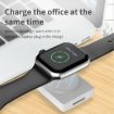 Apple Watch Series USB Magnetic Wireless Charger + Card Reader (White) - 6